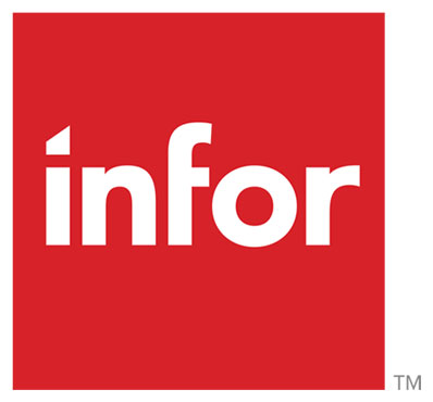Infor logo - the standard in cloud computing