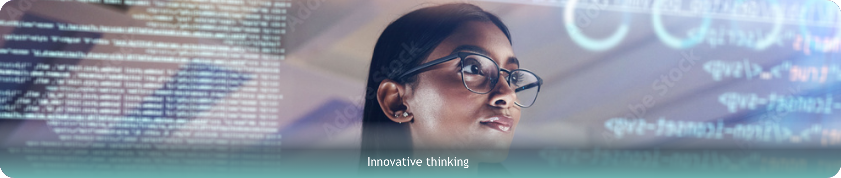 Innovative thinking banner