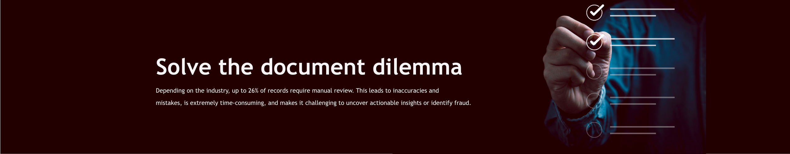 Solve the document dilemma Banner