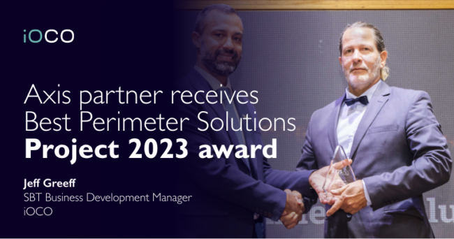 Axis partner receives Best Perimeter Solutions Project 2023 award Banner